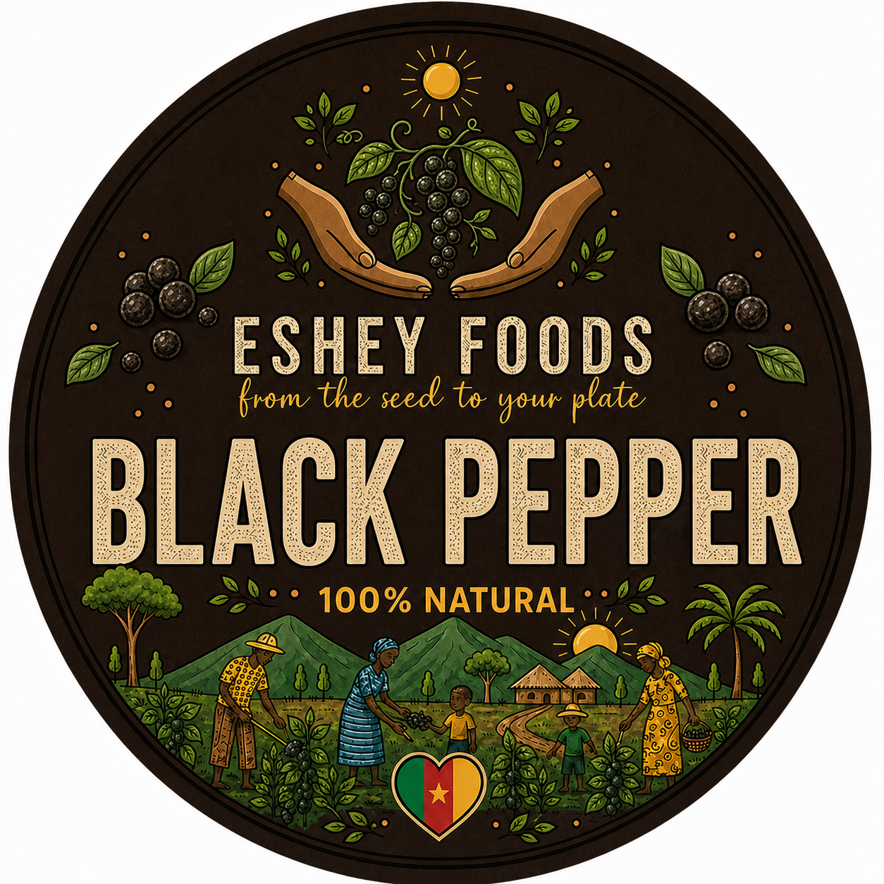 Example Eshey Foods label