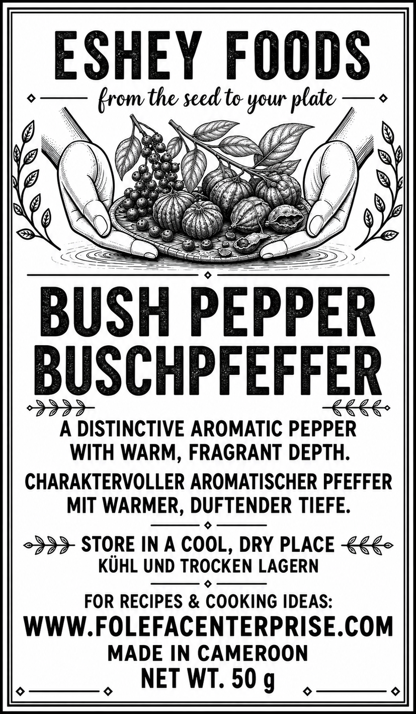 Bush Pepper / Buschpfeffer label artwork