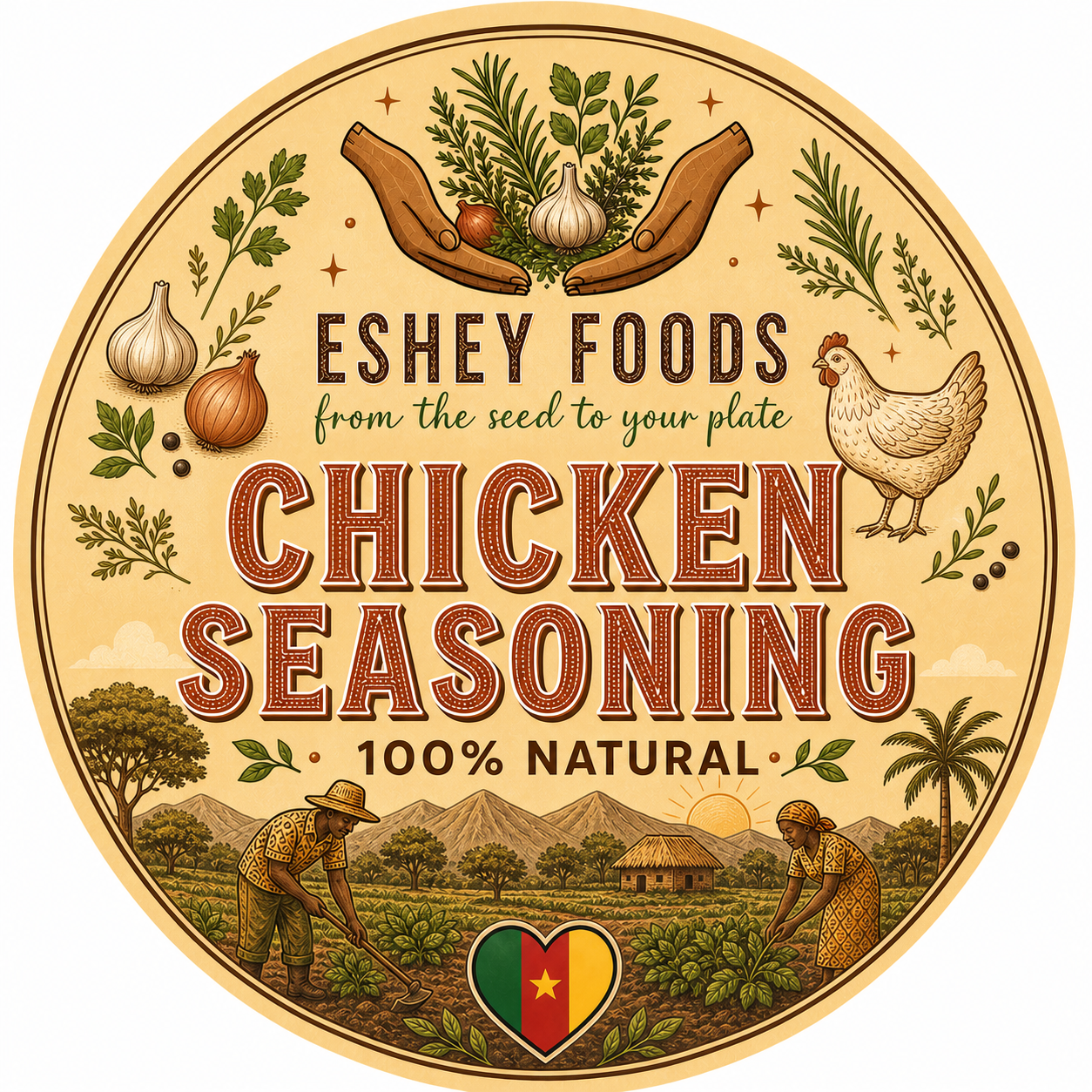 Chicken Seasoning label artwork