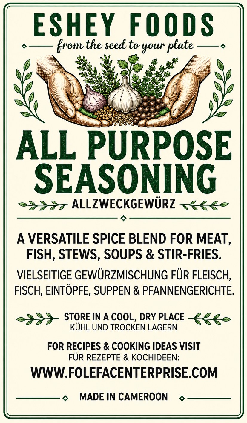 All Purpose Seasoning / Allzweckgewürz label artwork