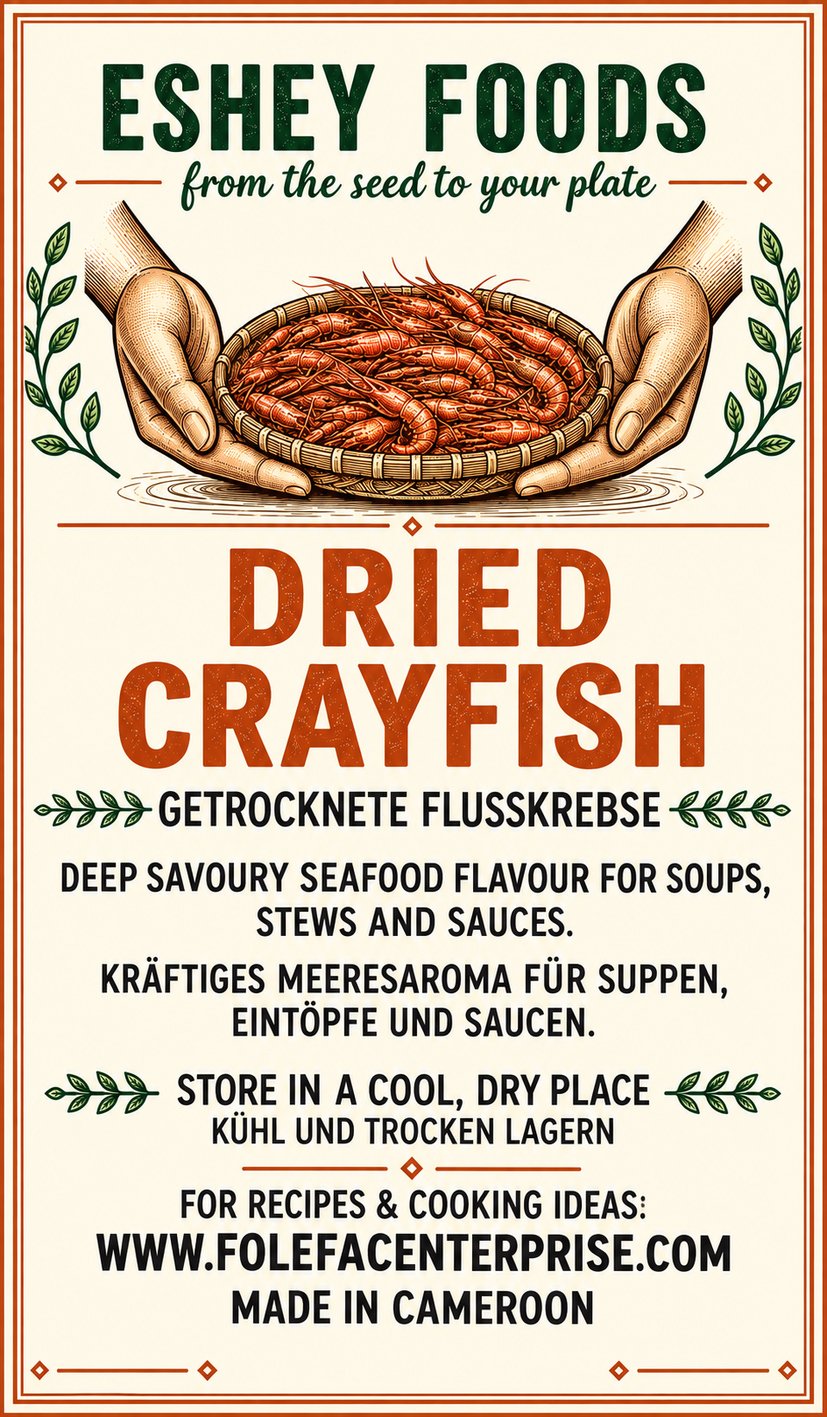 Dried Crayfish / Getrocknete Flusskrebse label artwork