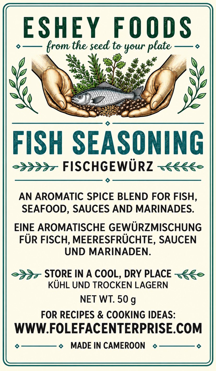 Fish Seasoning / Fischgewürz label artwork