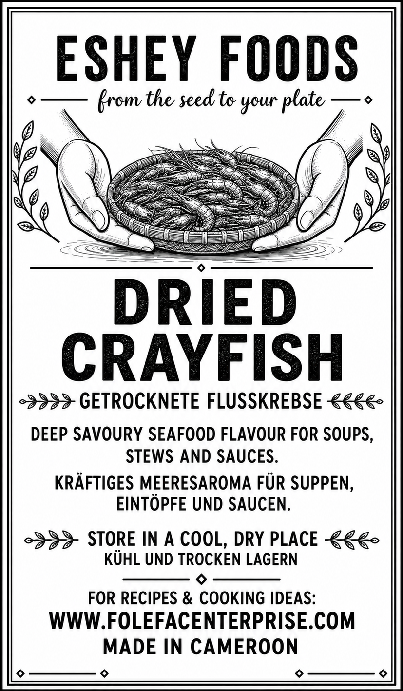 Dried Crayfish / Getrocknete Flusskrebse label artwork