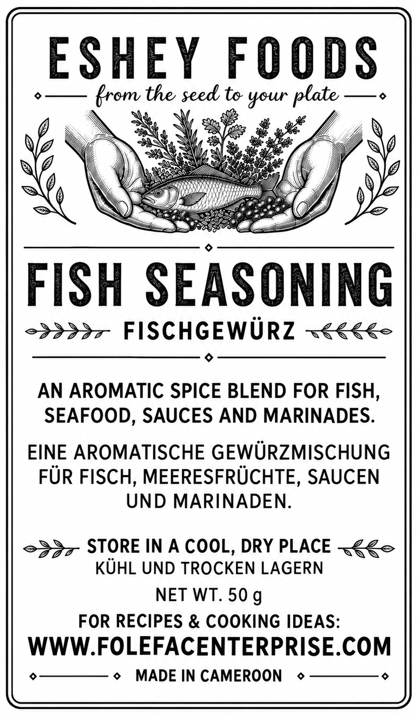 Fish Seasoning / Fischgewürz label artwork