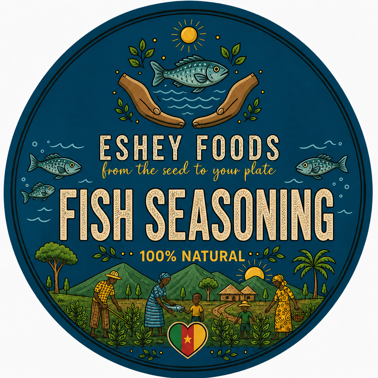 Fish Seasoning label artwork
