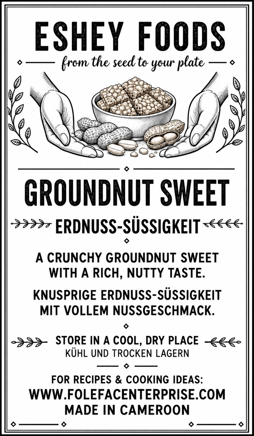 Groundnut Sweet / Erdnuss-Süßigkeit label artwork