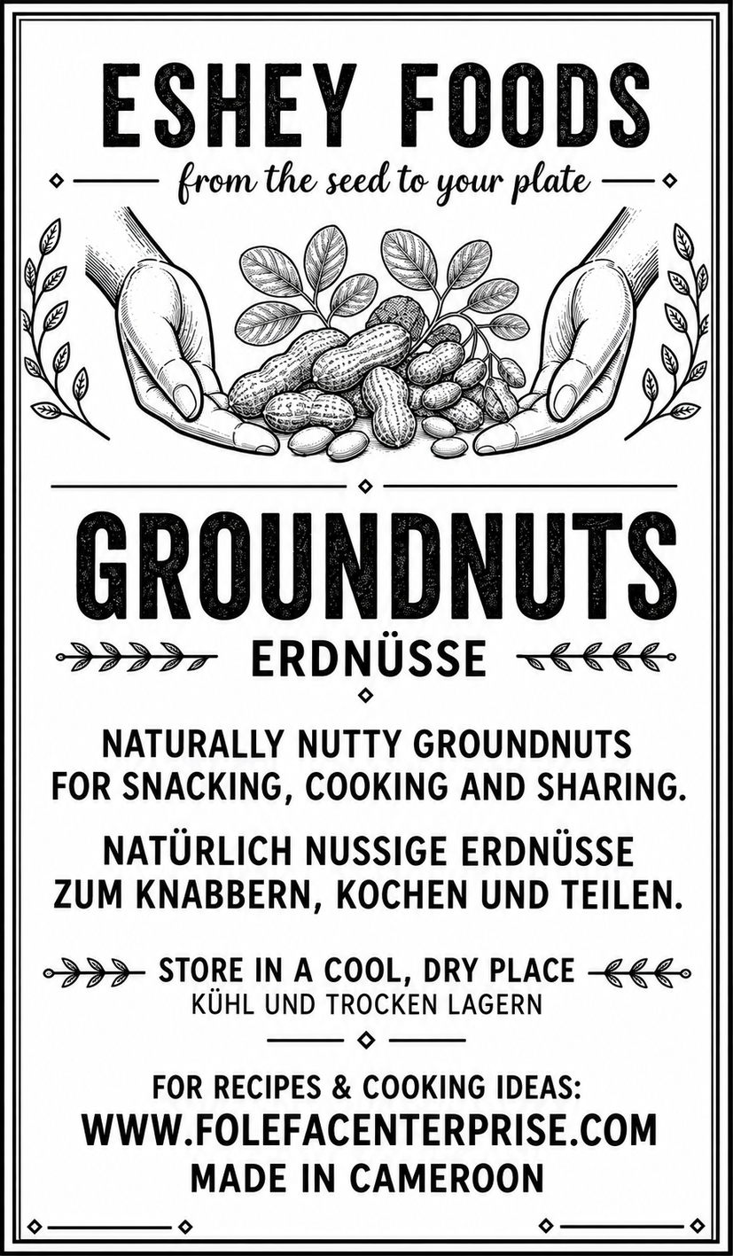 Groundnuts / Erdnüsse label artwork