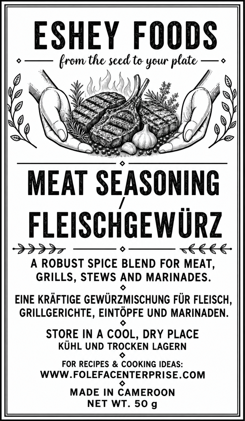 Meat Seasoning / Fleischgewürz label artwork