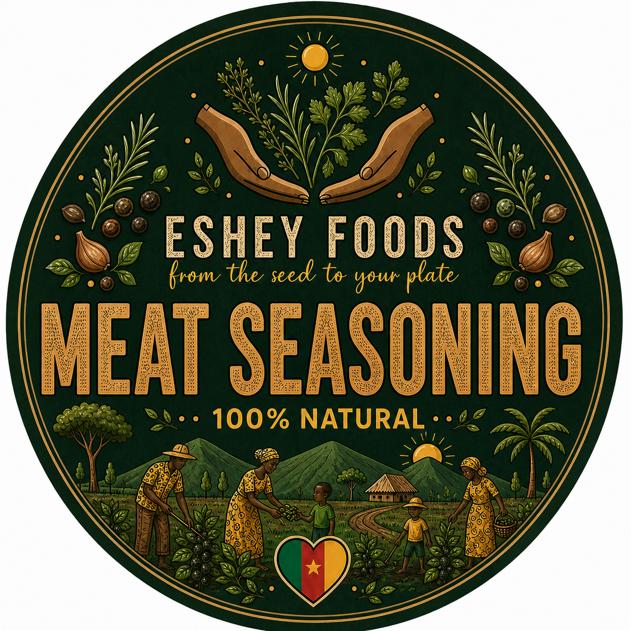 Meat Seasoning label artwork