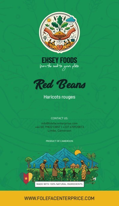 Red Beans / Haricots rouges label artwork