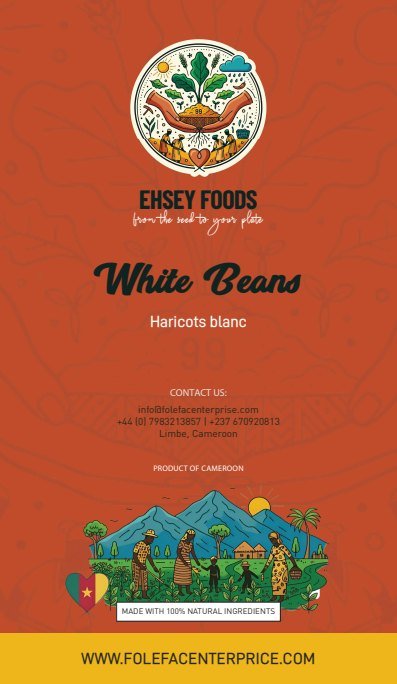White Beans / Haricots blanc label artwork