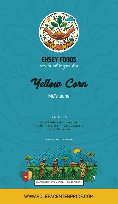 Yellow Corn / Maïs jaune label artwork